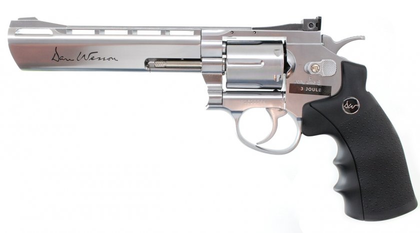 Dan Wesson 6" Silver - .177 Pellet Air Pistol